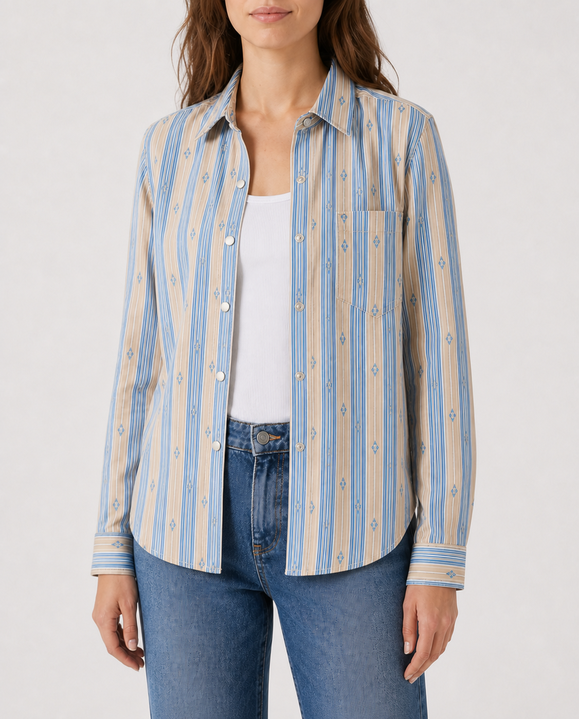 Prairie Sky Long Sleeve Denim Shirt