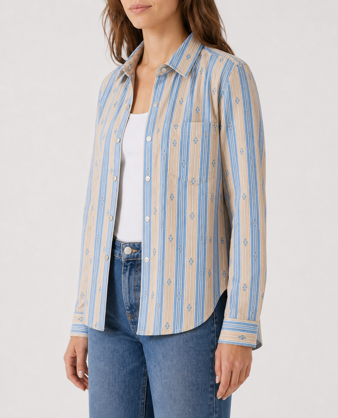 Prairie Sky Long Sleeve Denim Shirt
