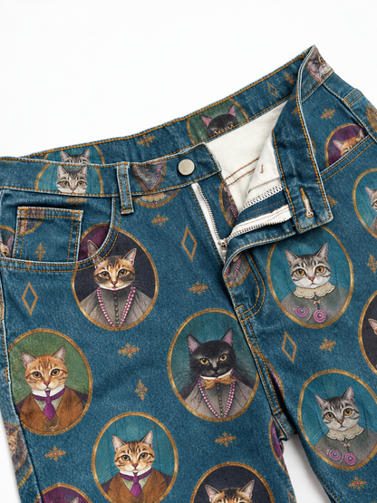 Whisker Wagon Flare Jeans