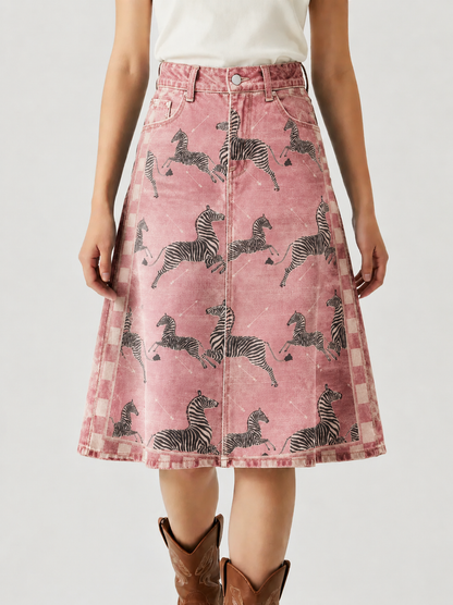 Red Zebras RB-SKT03 – Front View – Jessie – Pink