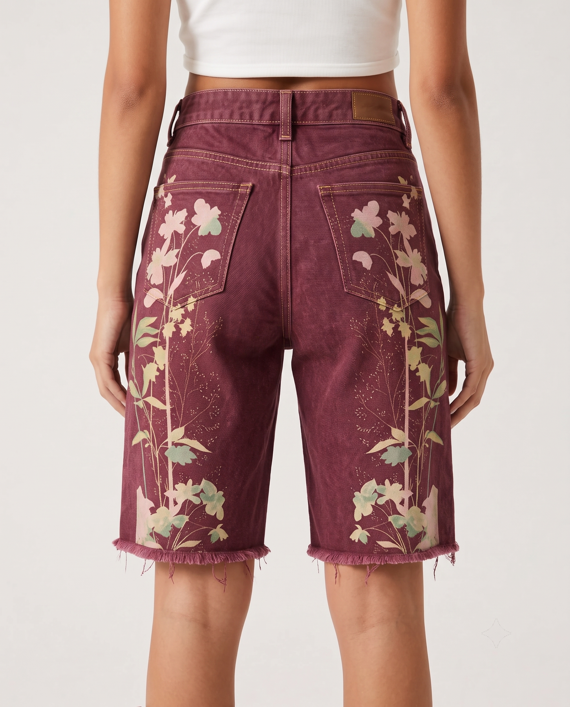 Copper Thistle Bloom Deep RB-BOT08 – Back View – Riley – Deep Plum