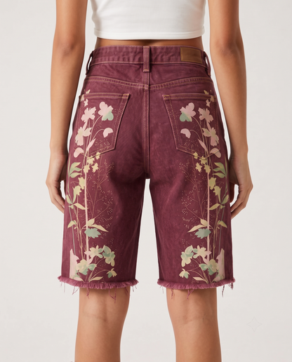 Copper Thistle Bloom Deep RB-BOT08 – Back View – Riley – Deep Plum