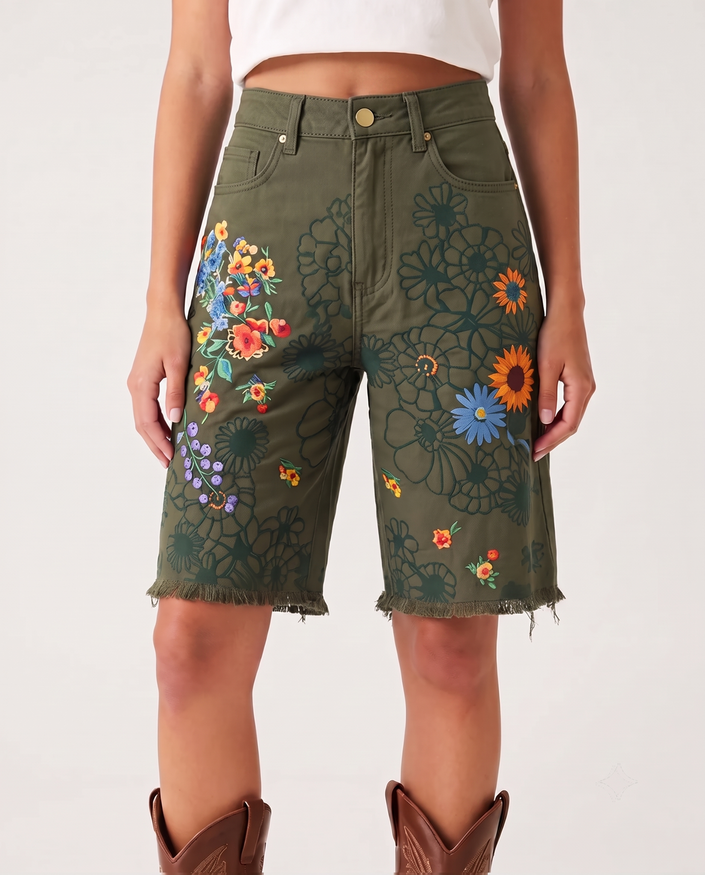 Wildflower Ride Bermuda Shorts