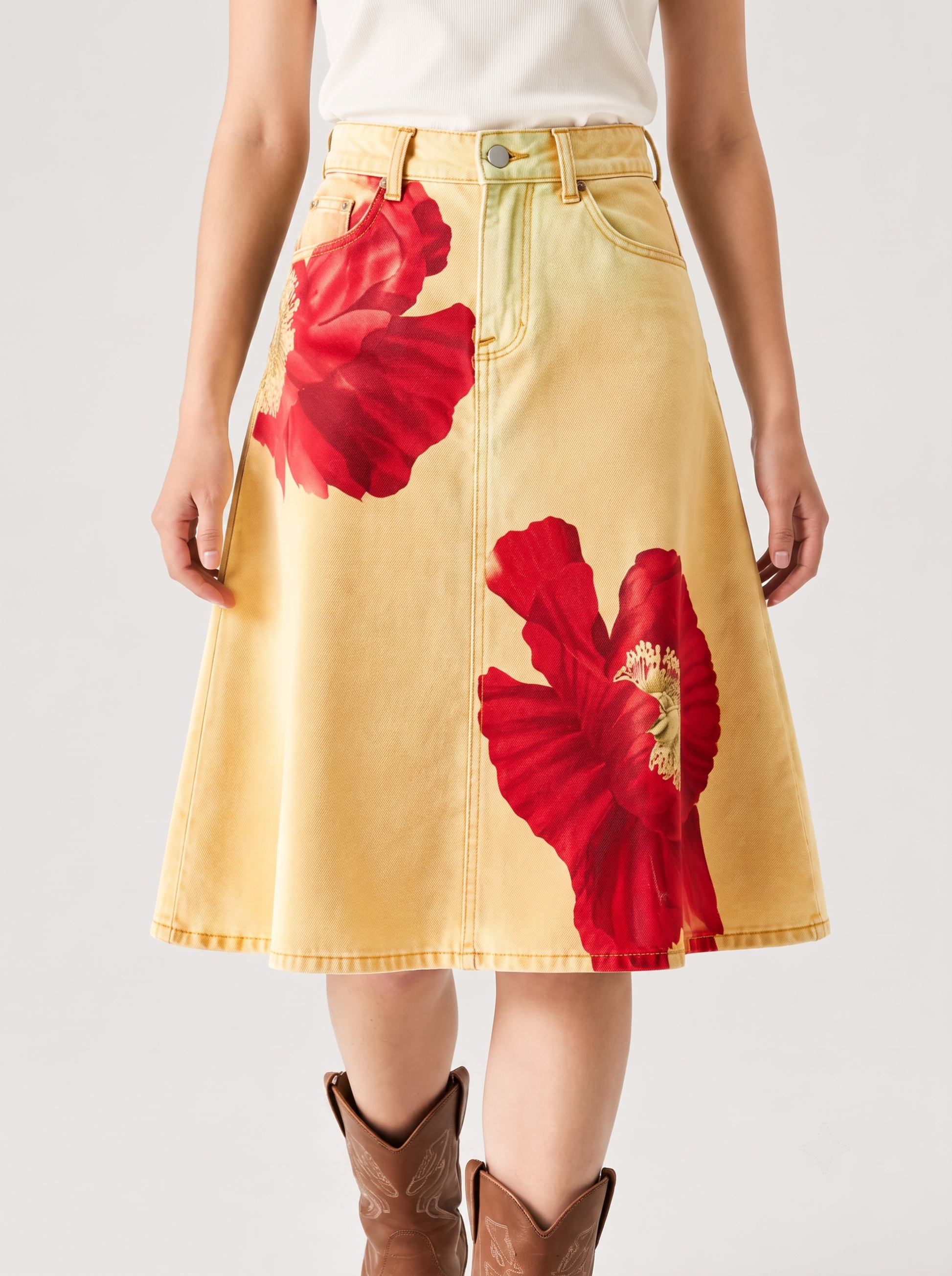 Prairie Spur Mustard RB-SKT03 – Front View – Riley – mustard yellow