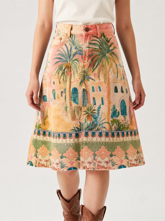 Mesa Lariat Dusty RB-SKT03 – Front View – Riley – Dusty peach with warm terracotta undertones