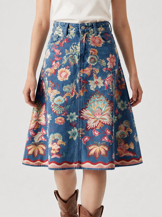 Lariat Thistle Medium RB-SKT03 – Front View – Riley – medium blue denim wash
