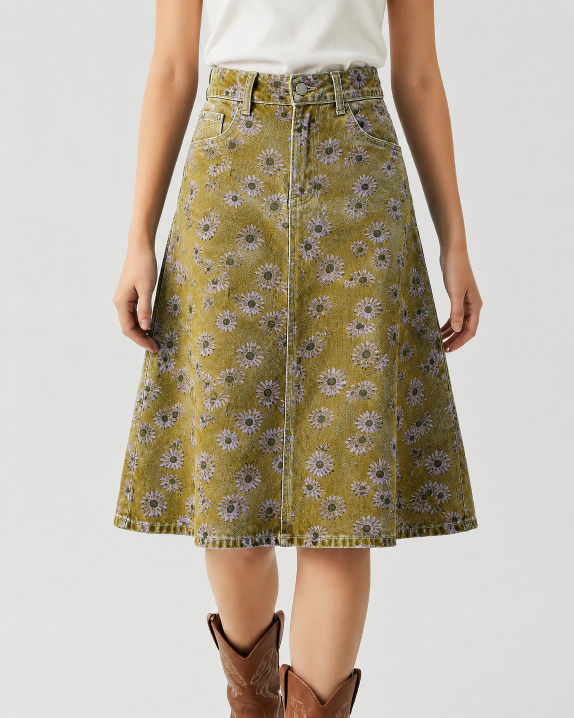 Daisy Rider RB-SKT03 – Front View – Riley – Olive Green