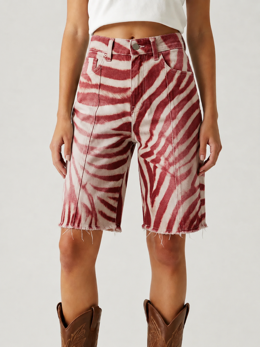 Faded Glory Knee-Length Denim Shorts