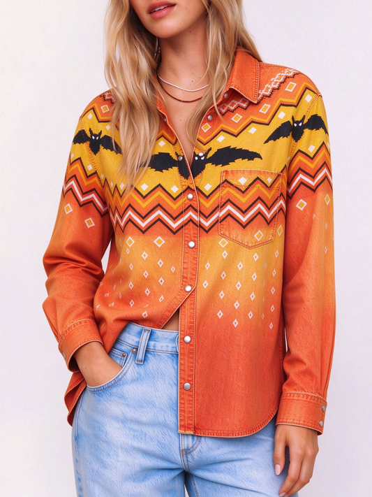 Bat Canyon Long Sleeve Denim Shirt