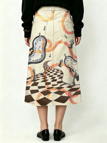Rodeo Dream Ankle-Length Denim Skirt