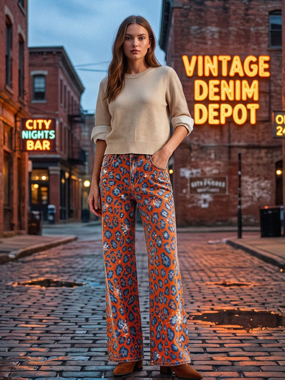 Cactus Bloom Bootcut Jeans