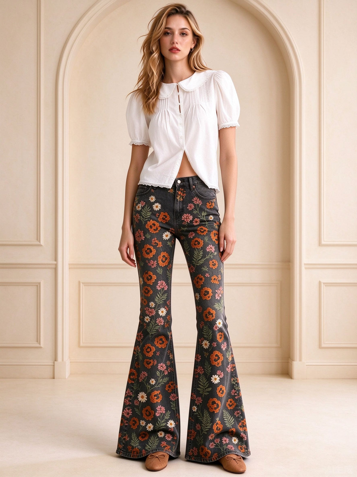 Desert Marigold Trail Flare Jeans