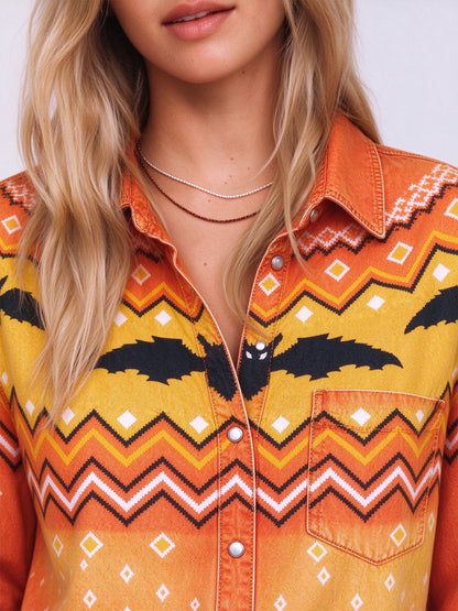 Bat Canyon Long Sleeve Denim Shirt