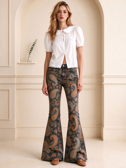 Desperado Paisley Flare Jeans