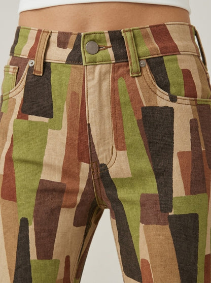 Desert Mirage Olive Bootcut Jeans