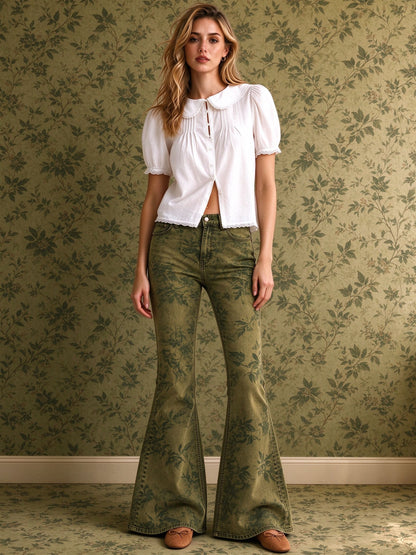 Prairie Sage Bloom 072 Flare Jeans