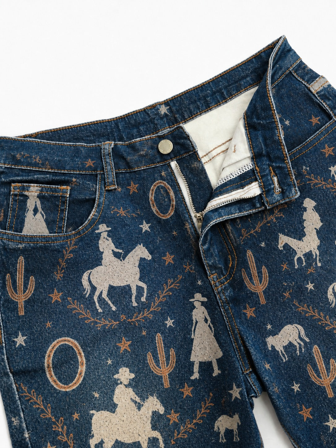 Desert Rider Wide-Leg Cropped Pants