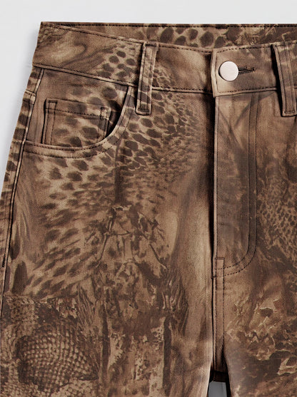 Rattlesnake Patchwork Bootcut Jeans