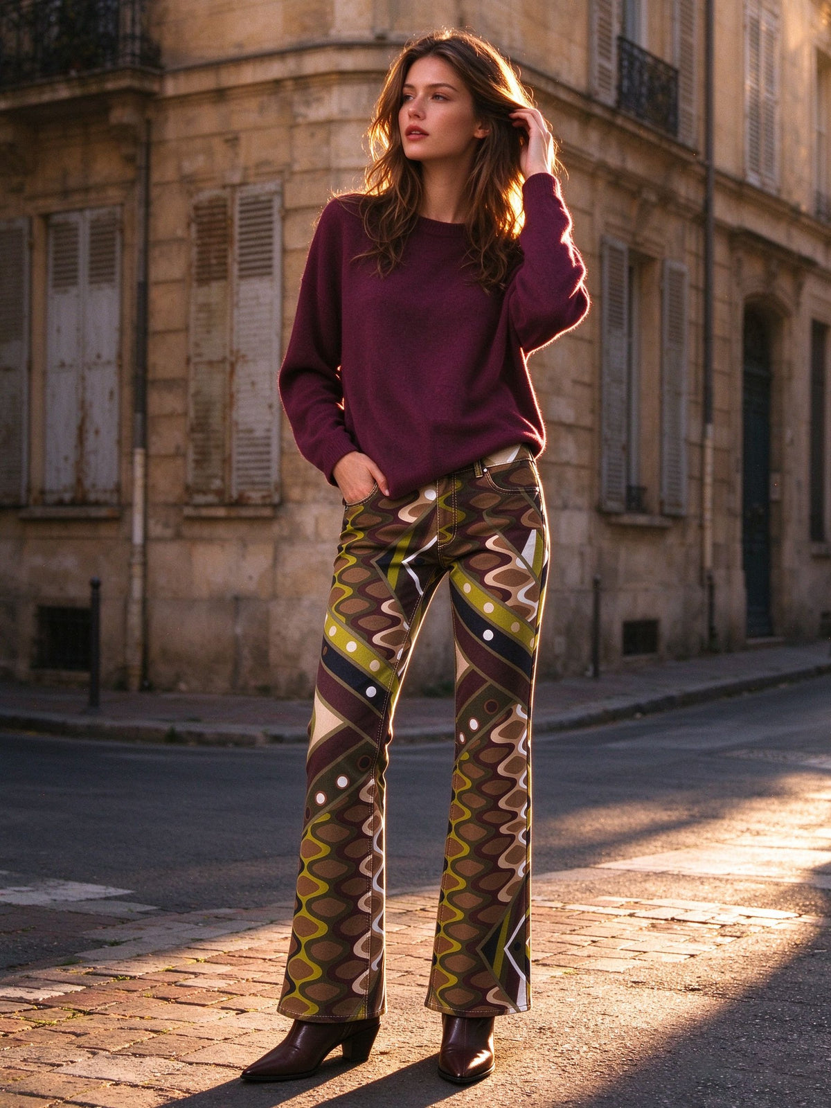 Mesa Sagebrush Zigzag Bootcut Jeans