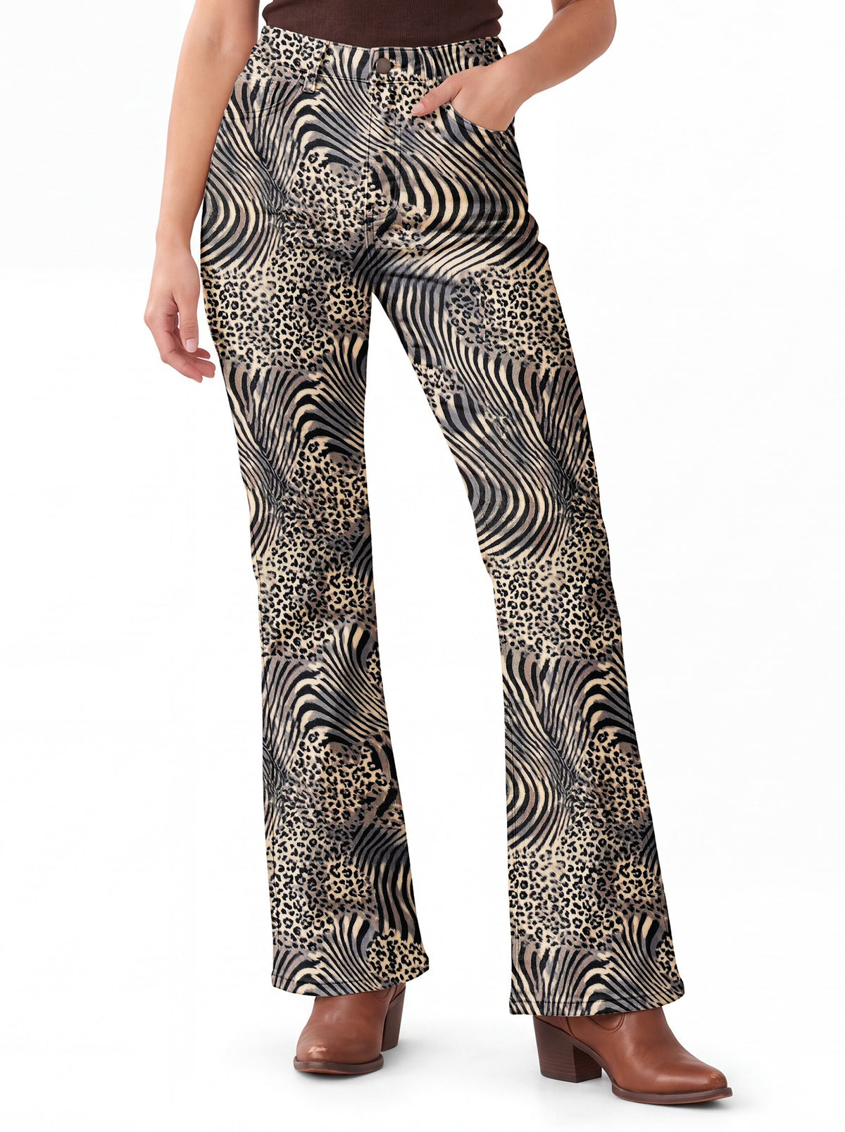 Trail Stripe Bootcut Jeans