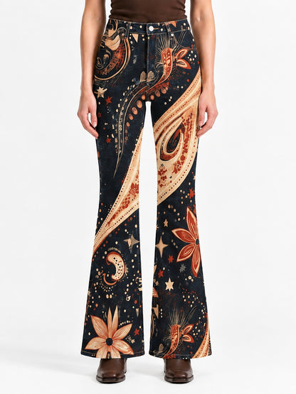 Midnight Canyon Paisley Bootcut Jeans
