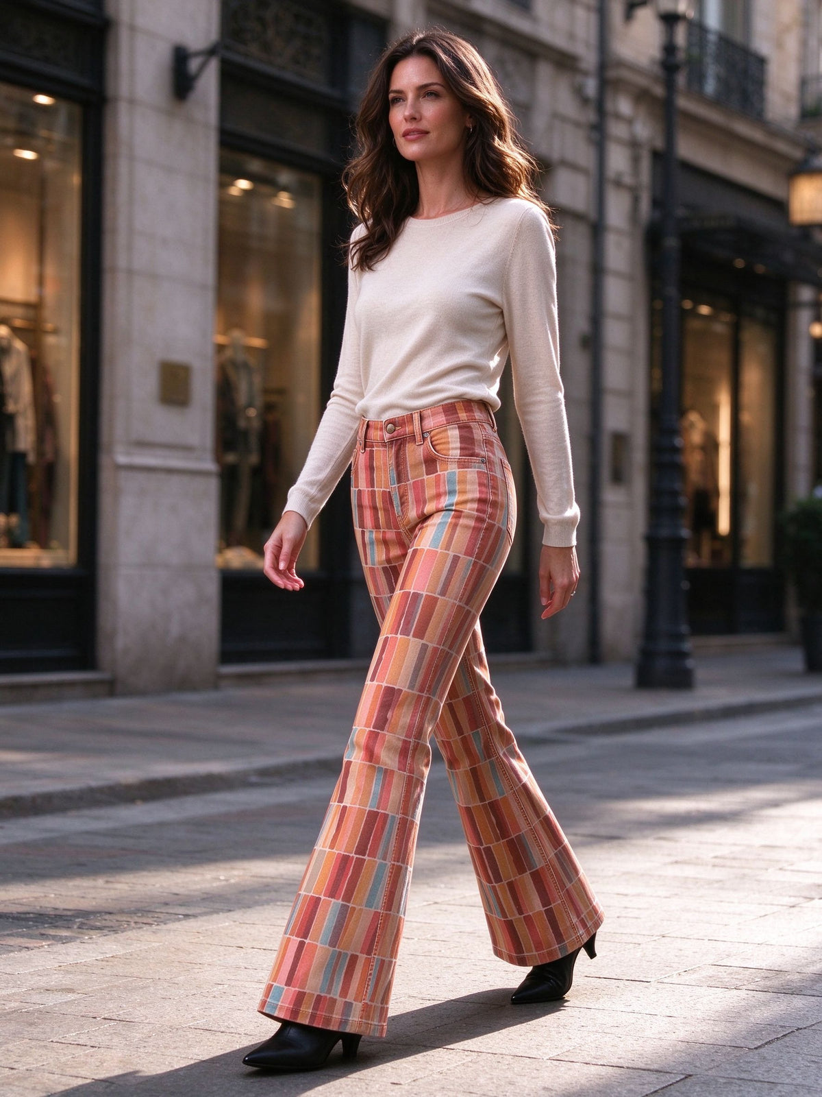 Sunset Serape Roundup Flare Jeans