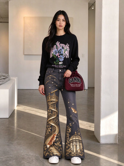 Midnight Frontier Flare Jeans