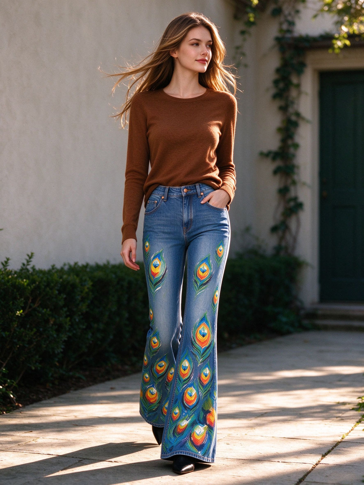 Peacock Trail Flare Jeans