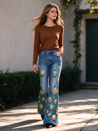 Peacock Trail Flare Jeans