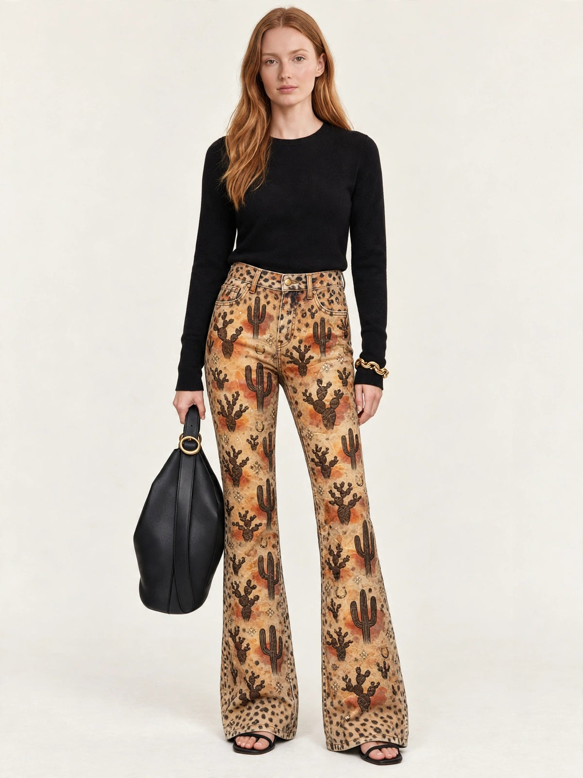 Desert Horseshoe Ranch Flare Jeans
