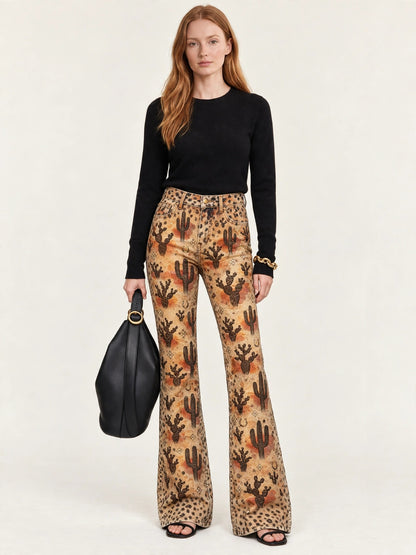 Desert Horseshoe Ranch Flare Jeans