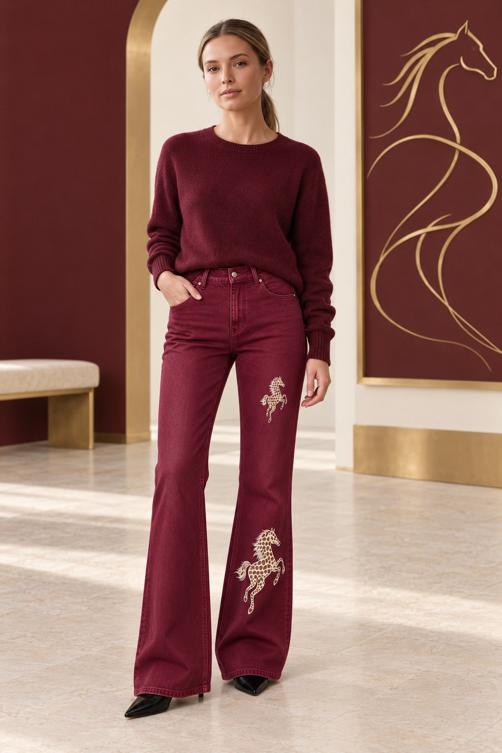 Ranch Horse Flare Jeans