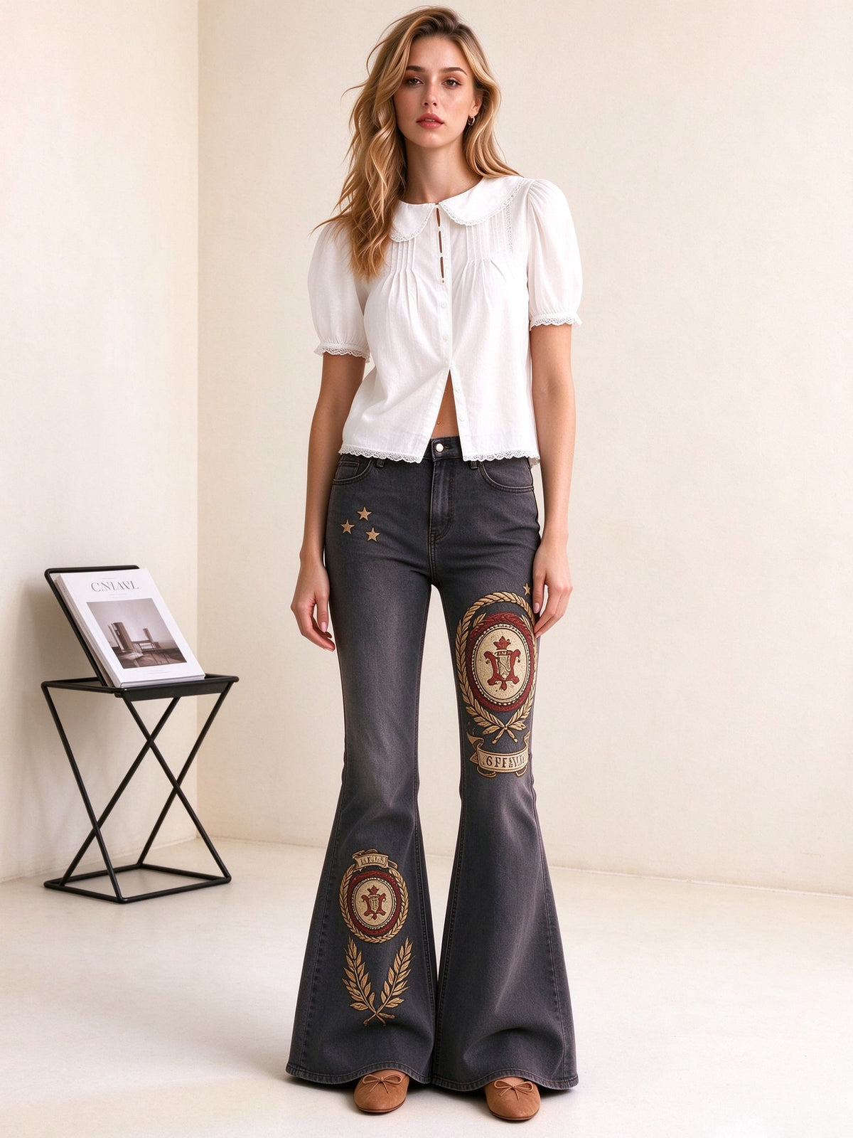 Outlaw Honor Crest Flare Jeans