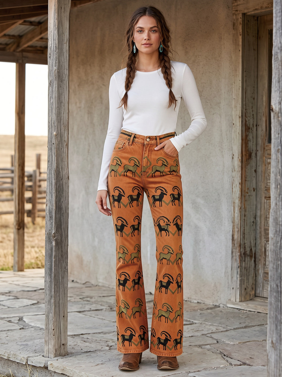 Ramblin' Rust Bootcut Jeans