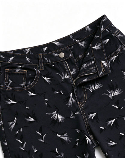 Midnight Feather Trail Bootcut Jeans