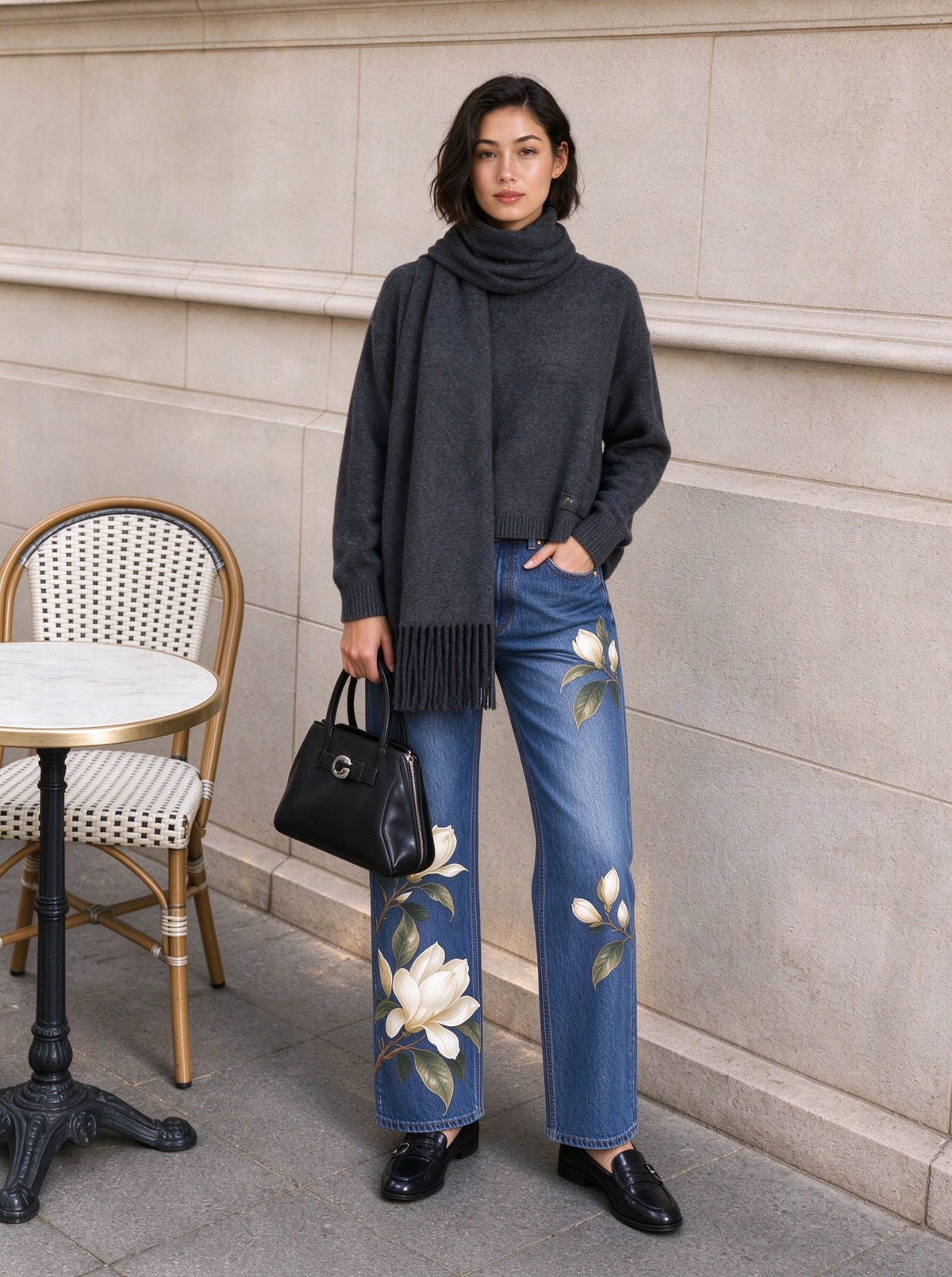 Magnolia Trail Mid-Rise Straight-Leg Jeans
