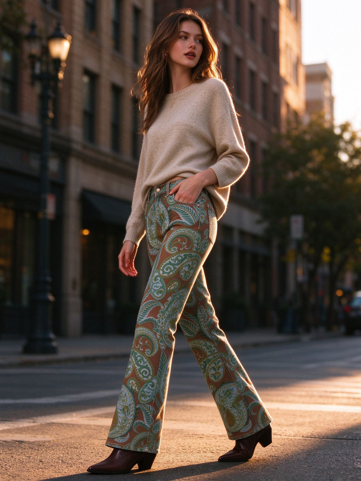 Gunsmoke Paisley Bootcut Jeans