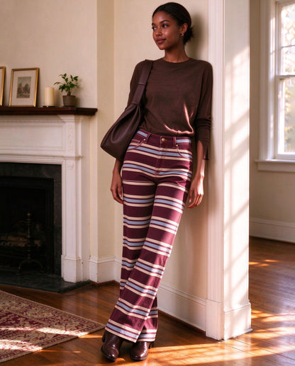 Canyon Serape Stripe Bootcut Jeans