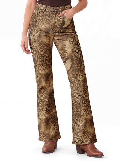 Rattlesnake Hide Bootcut Jeans