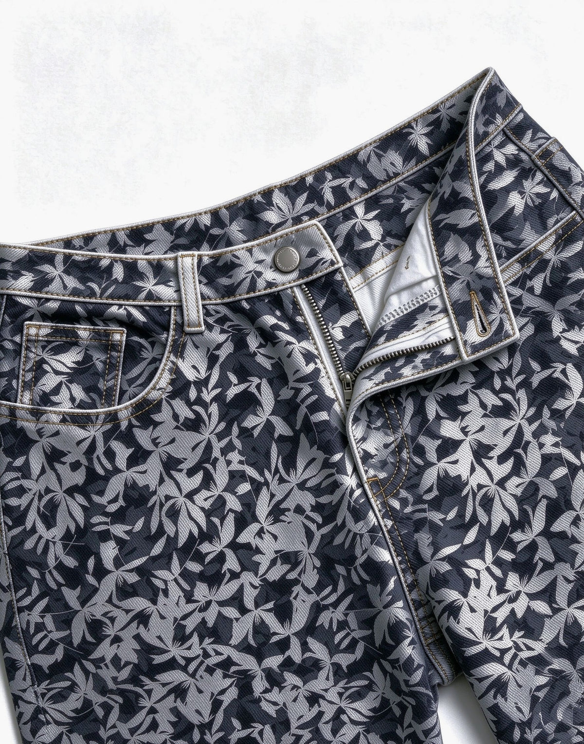 Silver Sage Damask Bootcut Jeans