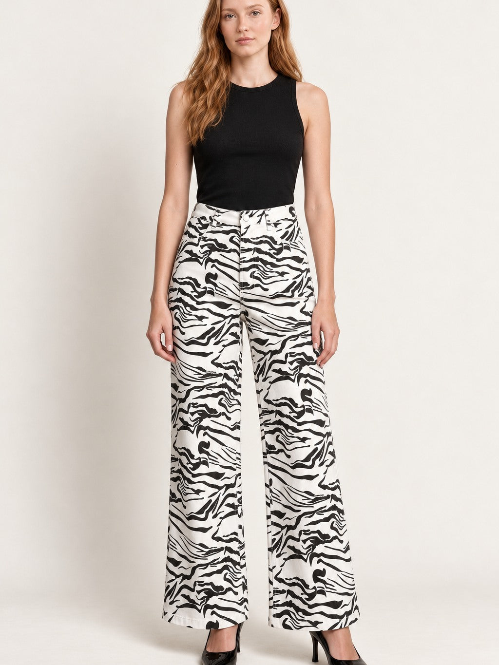 Wild Zebra Rodeo RB-BOT05 – Back View – Riley – Black