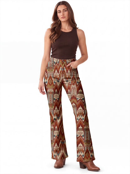 Canyon Temple Bootcut Jeans – Back View – Riley – Rust