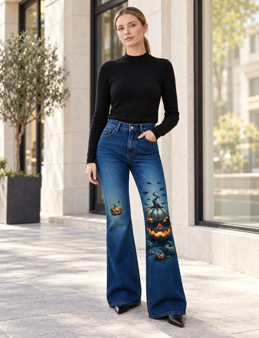 Midnight Gourd Bootcut Jeans