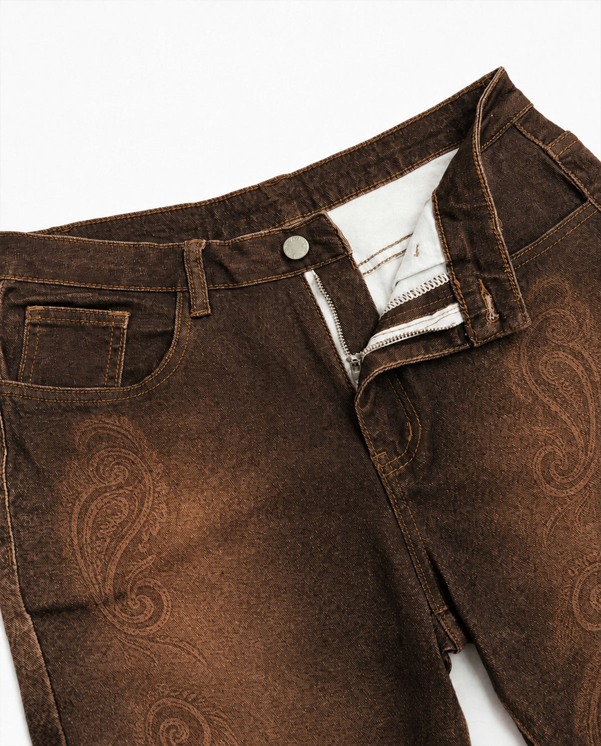 Prairie Whirl Brown Bootcut Jeans