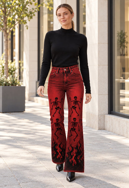 Dance of Bones Bootcut Jeans