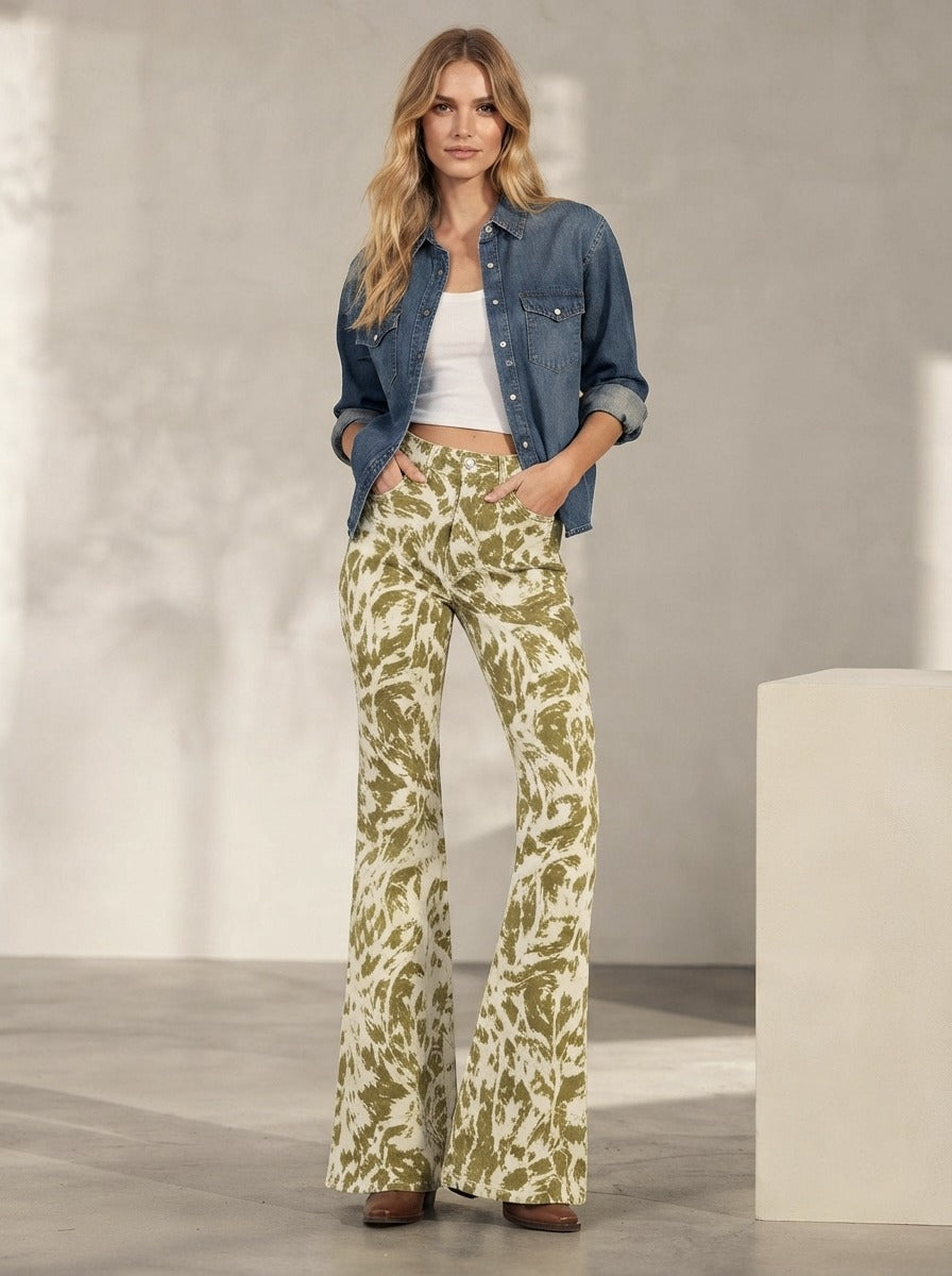 Prairie Sage Bootcut Jeans