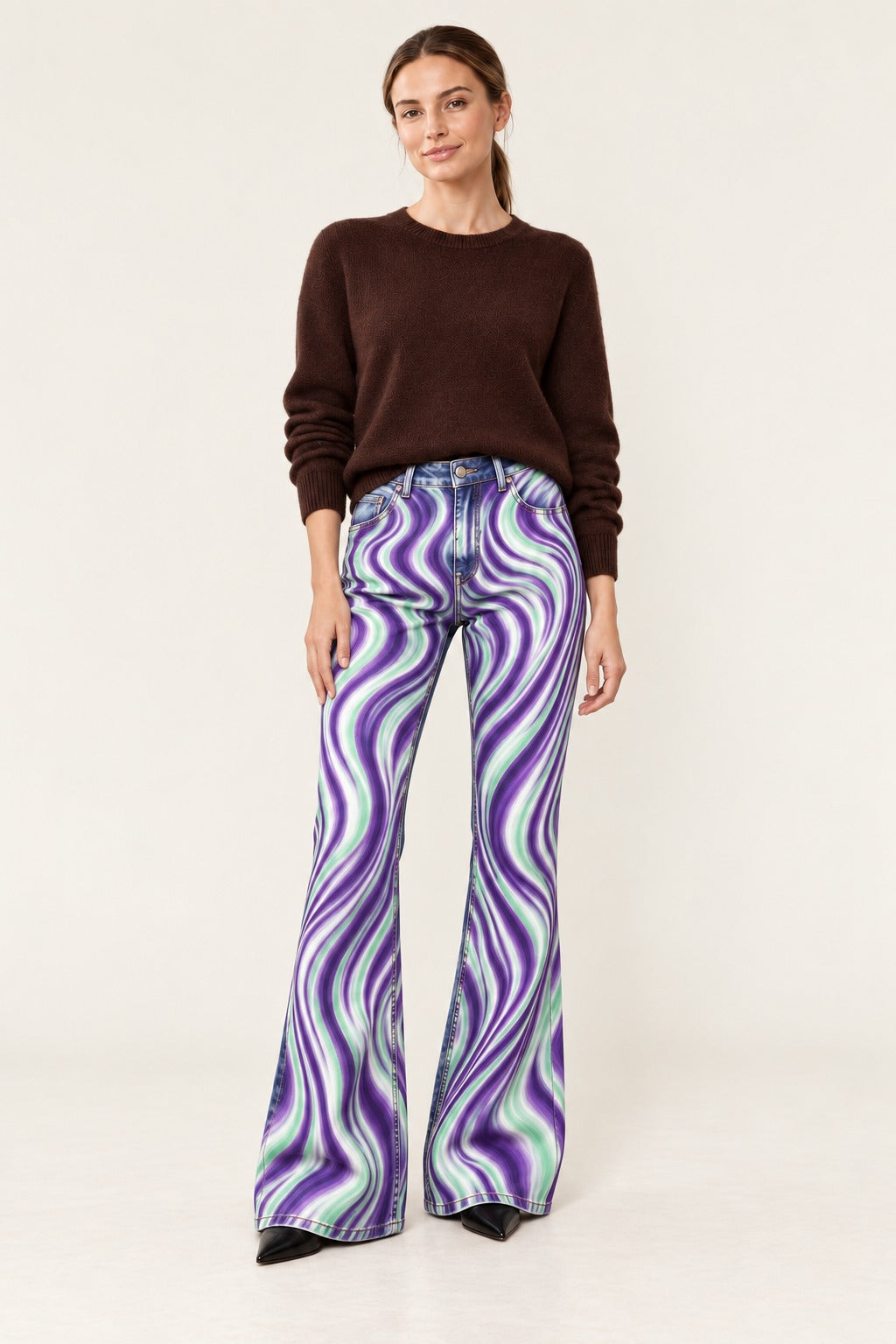 Psychedelic Ride Flare Jeans