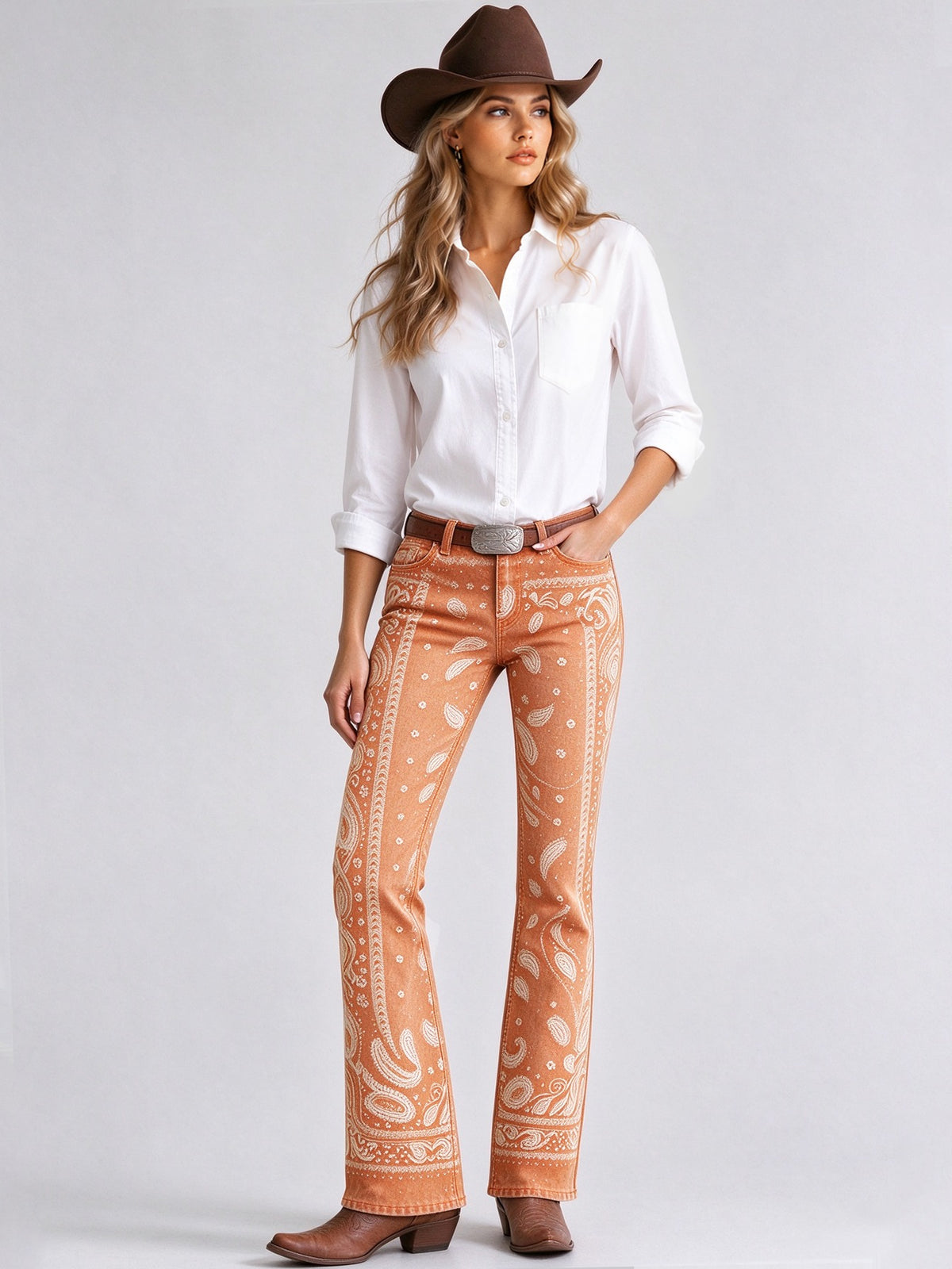 Bandana Belle Low-Rise Bootcut Jeans