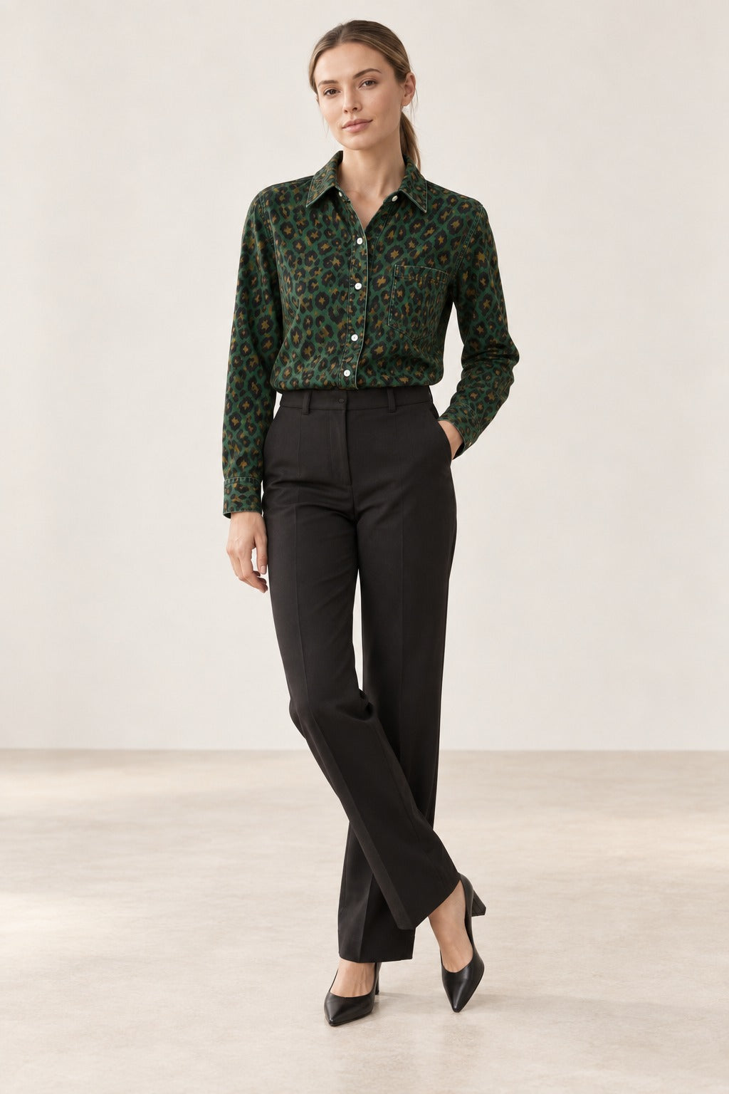 Prairie Shadow Long Sleeve Denim Shirt