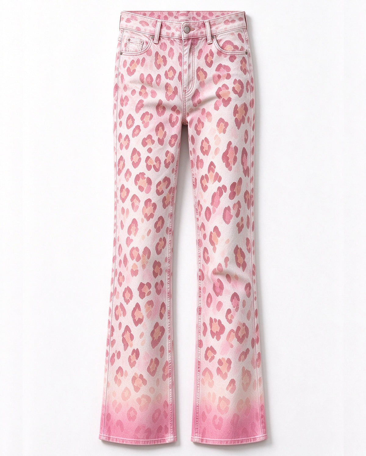 Prairie Rose Leopard Bootcut Jeans